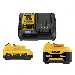 Dewalt Sales Shop 27 Dewalt DCB135C 2-Piece 12V 3 Ah / 5 Ah Lithium-Ion Batteries And Charger Starter Kit
